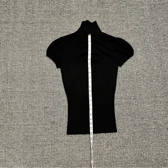 Moda International Black Ruffle Top - Picture 4 of 6